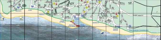 Die Strände - Kartenauszug