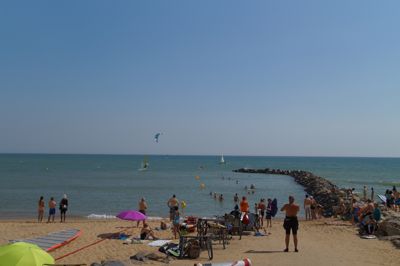 Segler am Surfstrand